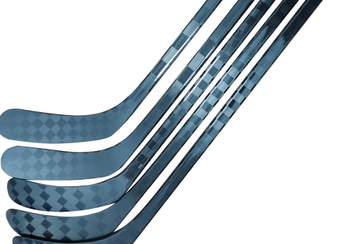 What is a one-piece hockey stick?
